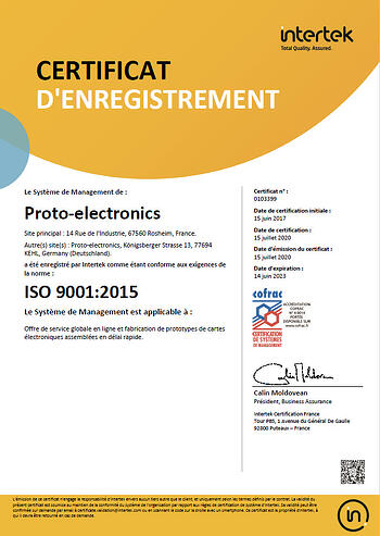 DIN EN ISO 9001:2015-Zertifizierung