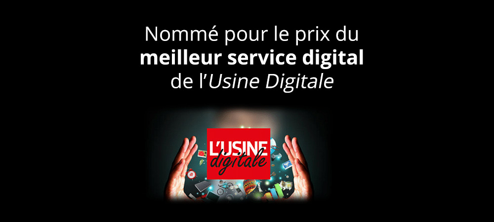 Nommé pour le prix du meilleur service digital 2014