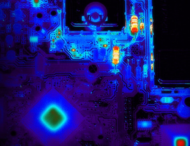 PCB thermal imaging.